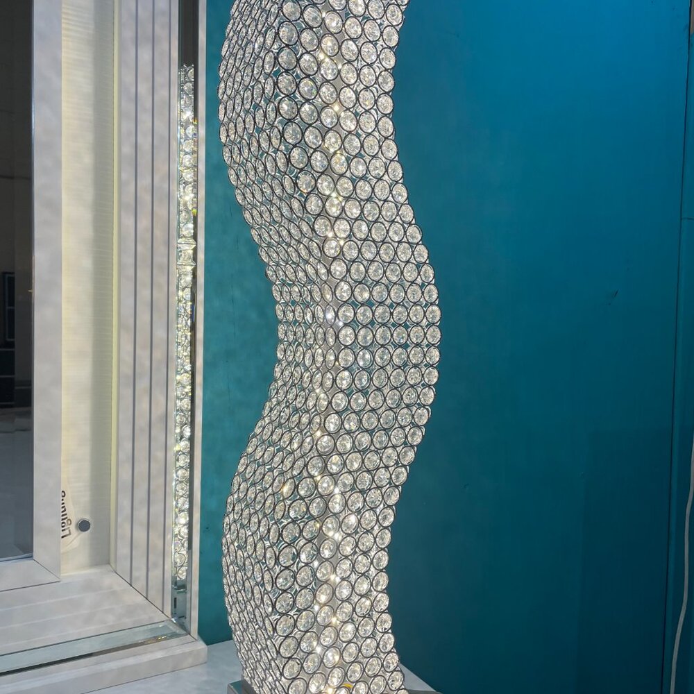 6608 Wave LED Table Lamp - 3 Color Options - Picture 3 of 4